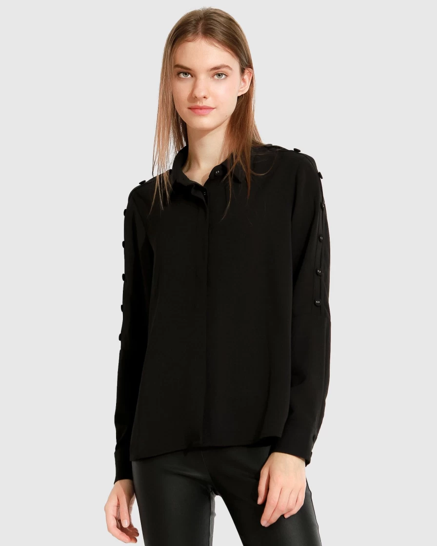 Belle & Bloom Women's Made With Love Black Shirt - Soft & Comfortable Top