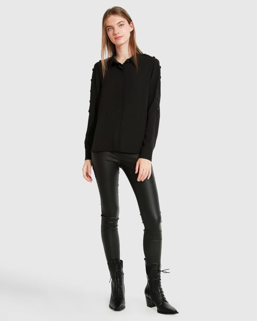 Belle & Bloom Women's Made With Love Black Shirt - Soft & Comfortable Top